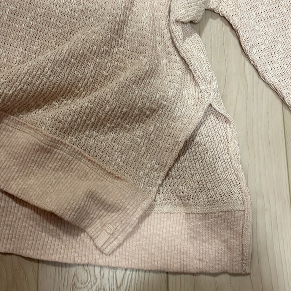 Free People We The Free Textured Knit Tommy Turtle Neck, Toasted Almond, sz M - Picture 6 of 13